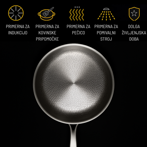 ChefMate Element22 - Kuhinjska ponev z notranjostjo iz titana