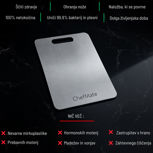 ChefMate Element22 - Kuhinjska rezalna deska iz Titana